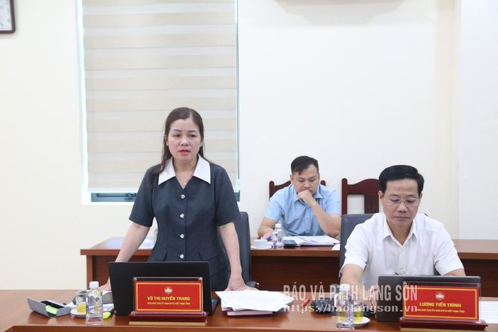Phó Chủ tịch Ủy ban MTTQ Việt Nam tỉnh phát biểu tại cuộc họp