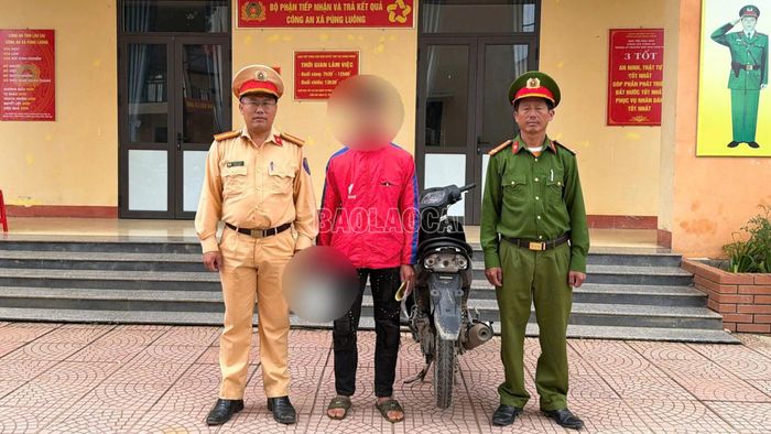Người điều khiển vi phạm và phương tiện bị tịch thu.