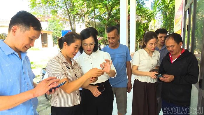 Xã Lục Yên đã đẩy mạnh ứng dụng chuyển đổi số trong hoạt động của các thôn.