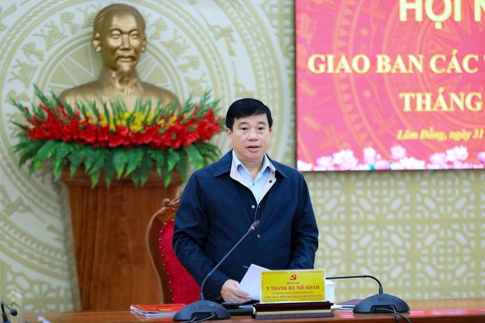 Bí thư Tỉnh ủy Lâm Đồng Y Thanh Hà Niê Kđăm phát biểu nhiều nội dung trọng tâm tại hội nghị