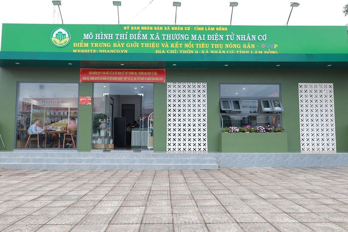 Điểm trưng bày và kết nối tiêu thụ sản phẩm nông sản xã Nhân Cơ