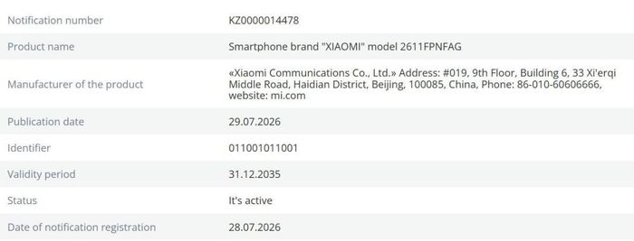 Chứng nhận mới cho thấy Xiaomi 18 Pro Series sẽ được bán trên thị trường quốc tế