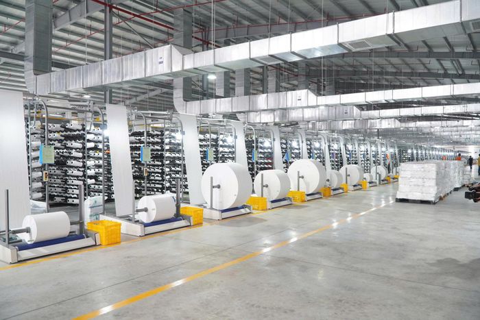 Nhà máy sản xuất bao bì ở cụm công nghiệp Nam Hà