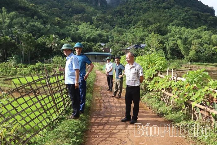 Lãnh đạo xã Bao La trực tiếp khảo sát việc xây dựng, cải tạo, mở rộng các tuyến đường giao thông trên địa bàn.