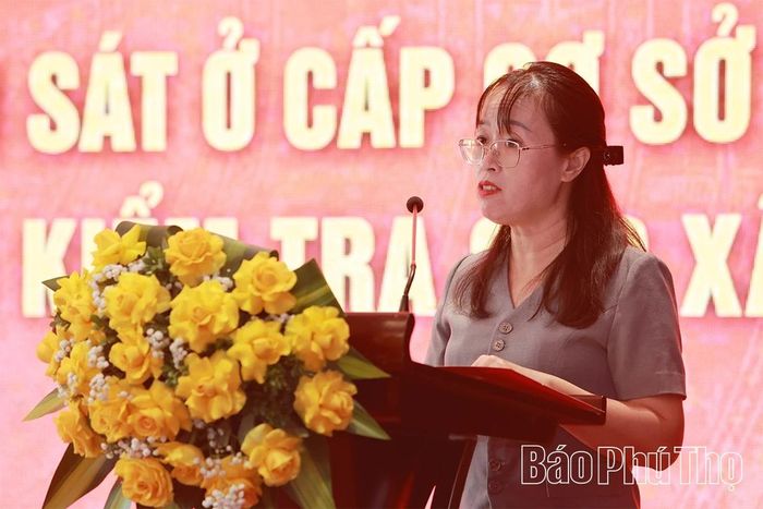 Lãnh đạo UBKT Thái Nguyên phát biểu tham luận tại hội thảo.