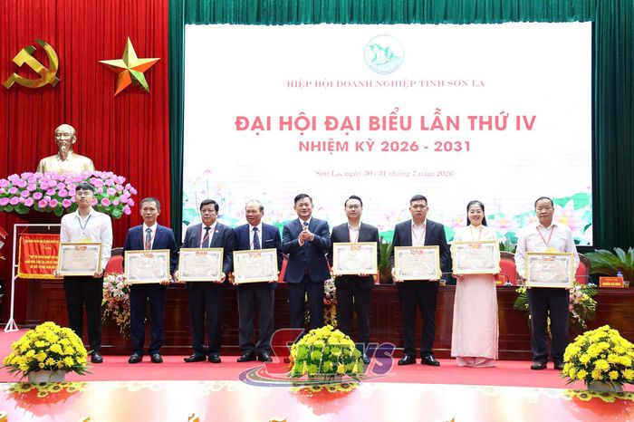 Các tập thể, cá nhân nhận Bằng khen của Hiệp hội Doanh nghiệp nhỏ và vừa Việt Nam.