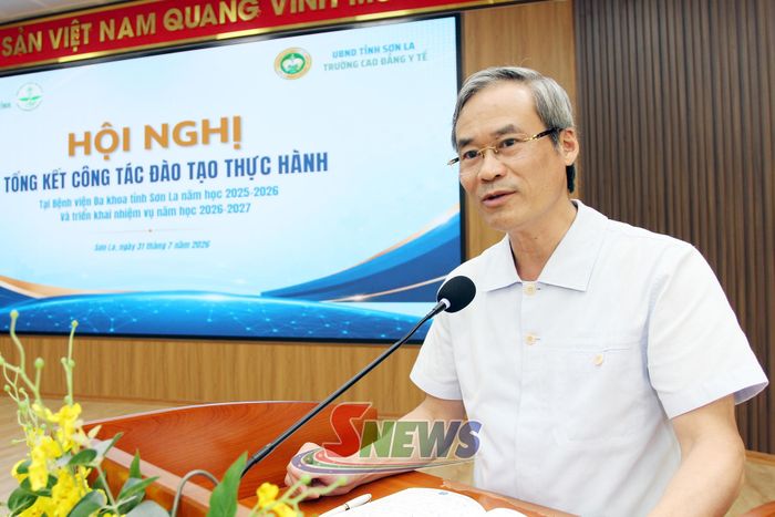 Thạc sĩ, Bác sĩ Đỗ Xuân Thụ, Giám đốc Bệnh viện đa khoa tỉnh Sơn La phát biểu