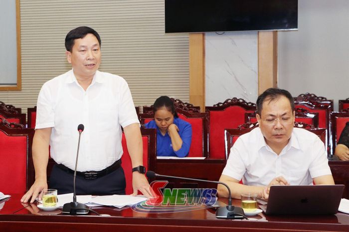 Lãnh đạo xã Yên Châu phát biểu tại Hội nghị.