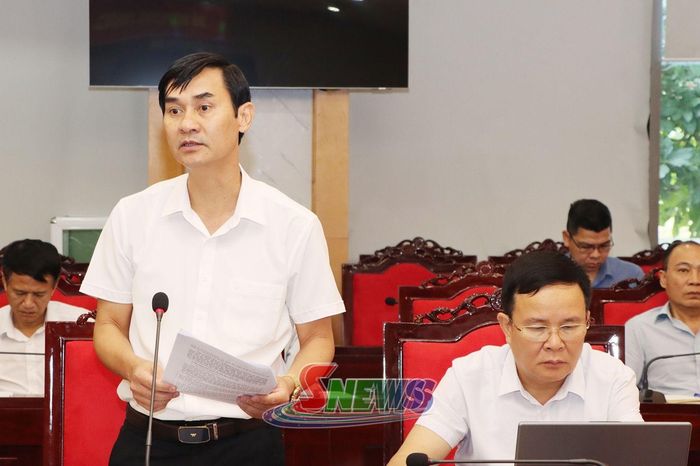 Lãnh đạo Sở Dân tộc và Tôn giáo phát biểu tại Hội nghị.