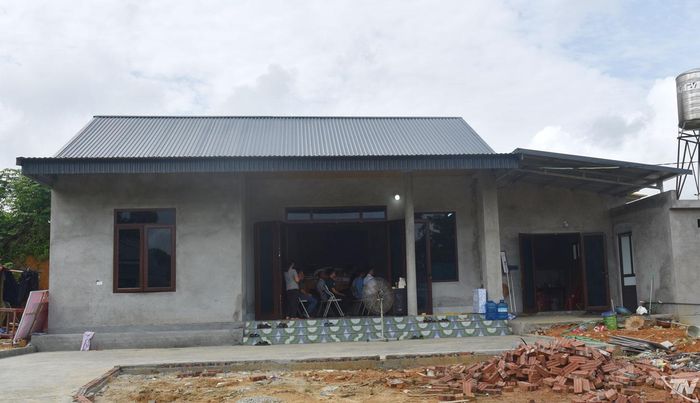 Ngôi nhà mới của gia đình ông Đỗ Văn Huy đã được bàn giao.