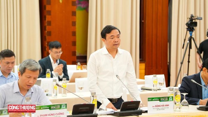 Ông Đặng Hải Anh, Phó Vụ trưởng Vụ Dầu khí và Than (Bộ Công Thương), chia sẻ tại phần tọa đàm của Diễn đàn Năng lượng Hydrogen.
