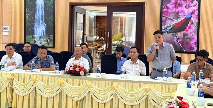 Các doanh nghiệp nêu nhiều ý kiến, kiến nghị liên quan đến lĩnh vực quản lý nhà nước của Sở Xây dựng. (Ảnh: Lê Danh)