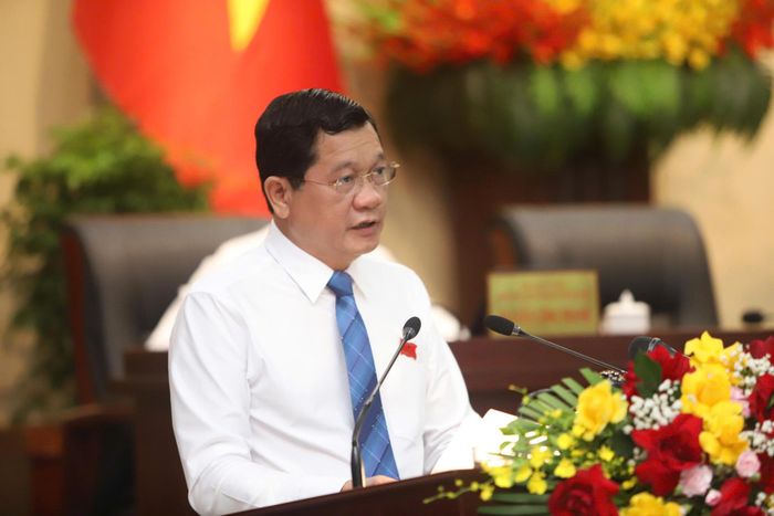 Phó Chủ tịch Thường trực HĐND thành phố Đà Nẵng Trần Phước Sơn phát biểu