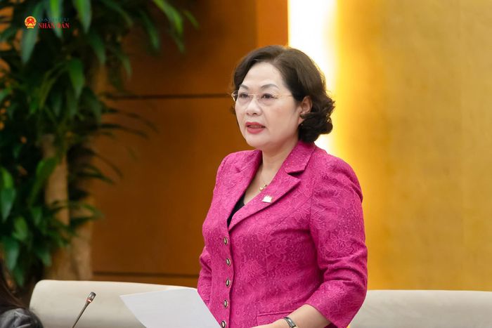 Phó Chủ tịch Quốc hội Nguyễn Thị Hồng phát biểu chỉ đạo phiên họp