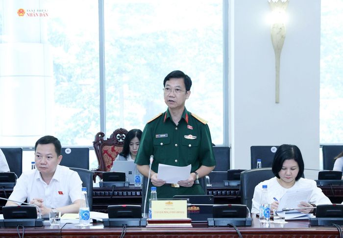 ĐBQH hoạt động chuyên trách tại Ủy ban Quốc phòng, An ninh và Đối ngoại Phạm Đức Hoài phát biểu