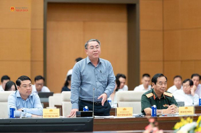Phó Tổng kiểm toán Nhà nước Trần Minh Khương phát biểu