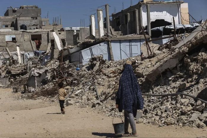Dải Gaza bị tàn phá nghiêm trọng trong xung đột Israel-Hamas. Ảnh: NYTimes