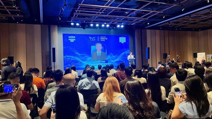 Ông Cù Ngọc Trang - Giám đốc Sở KH&CN Hà Nội phát biểu tại Diễn đàn (Ảnh: Đoan Trang)