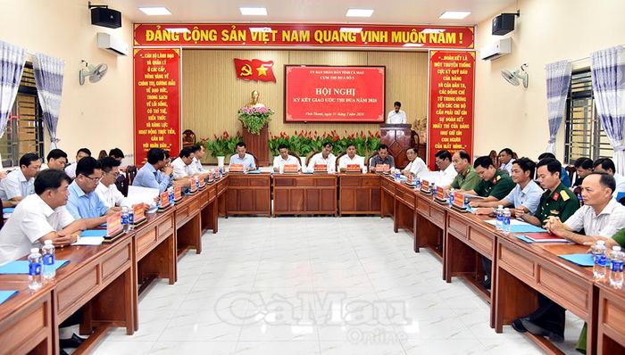 Đại biểu tham dự Hội nghị ký kết giao ước thi đua Cụm thi đua 5 năm 2026.