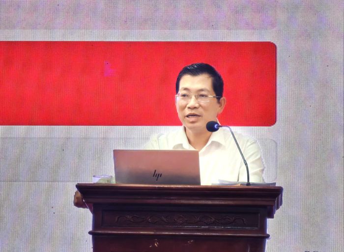 Ông Lưu Đình Phúc - Cục trưởng Cục Báo chí phát biểu tại hội nghị.