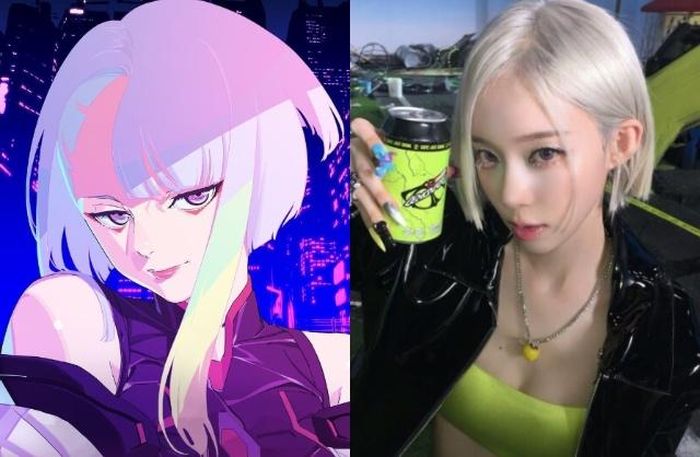 Trùng hợp là từ màu tóc, kiểu tóc cho đến khí chất, nhân vật anime này trông giống Winter đến bất ngờ. Ảnh: KoreaBoo.