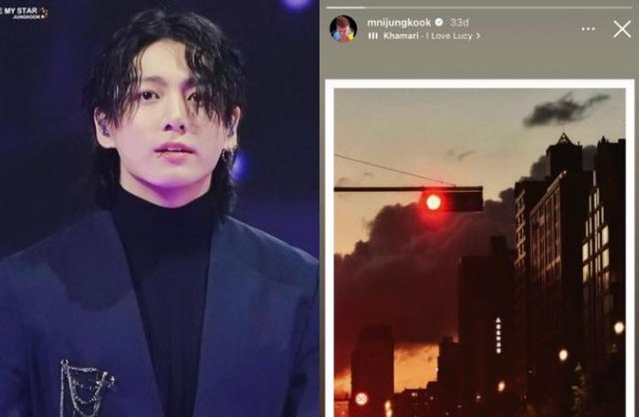 Jungkook để ava đại diện tin nổi bật là hình ảnh của nhân vật Lucy trong bộ anime Cyberpunk: Edgerunners, đăng nhạc có tên Lucy. Ảnh: KoreaBoo. 