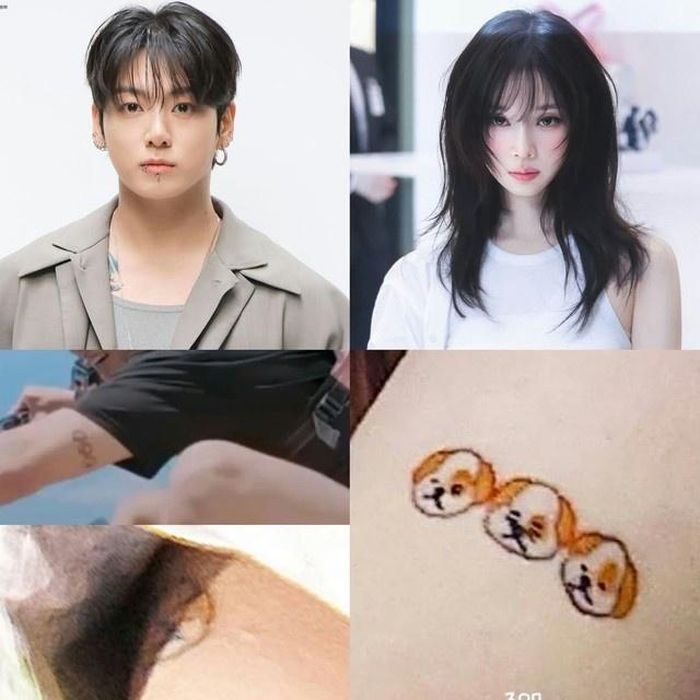 Hình xăm đôi chấn động của cặp đôi. Ảnh: X