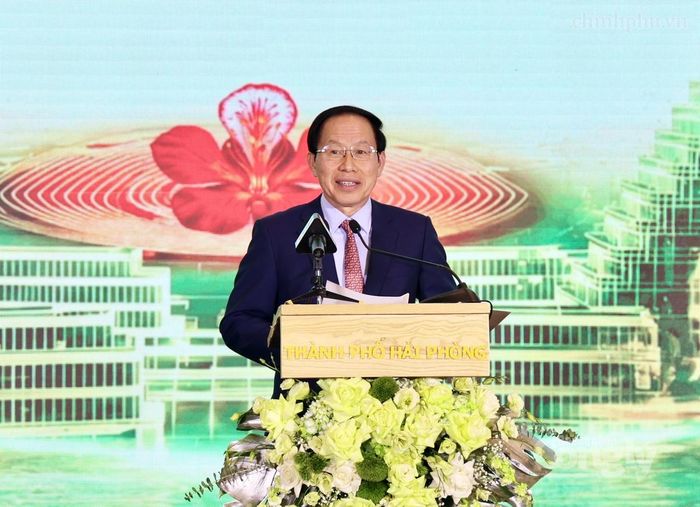 Phó Thủ tướng Lê Tiến Châu phát biểu tại buổi lễ. Ảnh: VGP 