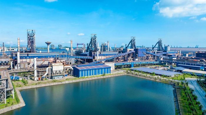 Khu liên hợp sản xuất gang thép Hòa Phát Dung Quất tại Quảng Ngãi. Ảnh: Hòa Phát