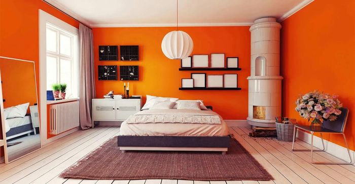 Màu đỏ, cam đậm thường tạo cảm giác hưng phấn và kích thích hoạt động của não