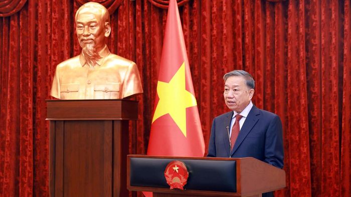 Tổng Bí thư, Chủ tịch nước Tô Lâm phát biểu tại buổi Lễ.