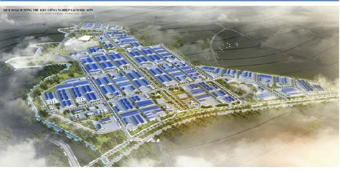 Phối cảnh Khu công nghiệp sạch Sóc Sơn. Ảnh: PV