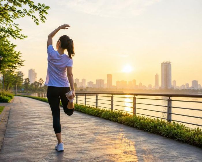 Theo Bộ Y tế, hoạt động thể lực có vai trò rất quan trọng đối với sức khỏe con người. Hoạt động thể lực với cường độ thích hợp, đều đặn và thường xuyên sẽ nâng cao sức khỏe thể chất, có tác dụng phòng ngừa các bệnh không lây nhiễm... Ảnh: SKĐS