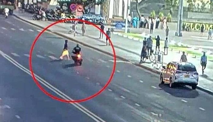 Diễn biến vụ tai nạn đã được trích xuất từ camera an ninh. Ảnh: CAKH.