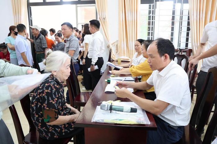 Toàn bộ quá trình chi trả được thực hiện công khai, minh bạch, đúng đối tượng và đúng chính sách. Ảnh: T.H