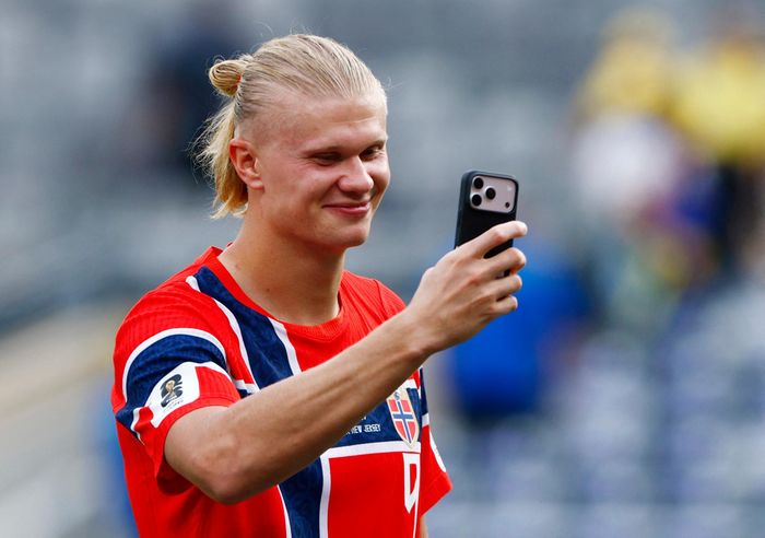 Erling Haaland sau trận đấu với Brazil tại sân vận động New York New Jersey (Mỹ) ngày 5/7. Ảnh: Reuters. 