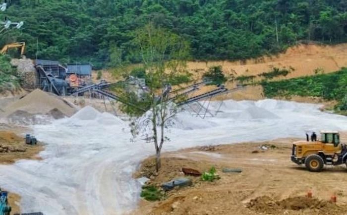 Khu vực mỏ đá Nà Quang. Ảnh: Công Luận
