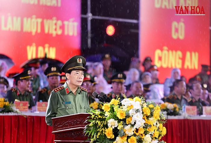Thượng tướng Lê Quốc Hùng, Thứ trưởng Bộ Công an phát biểu tại lễ khai mạc