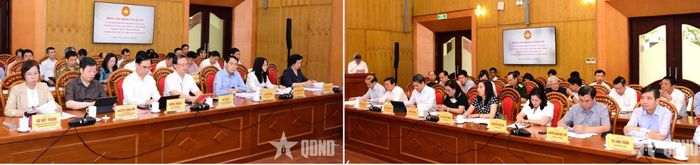 Các đại biểu dự buổi làm việc. Ảnh: TRẦN ANH MINH