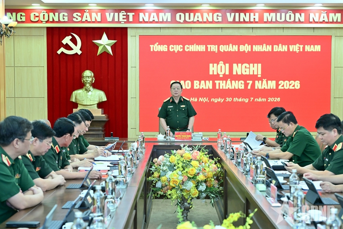  Đại tướng Nguyễn Trọng Nghĩa chủ trì hội nghị. Ảnh: qdnd.vn 