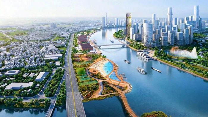  Phối cảnh Dự án Công viên văn hóa Bến Nhà Rồng - Khánh Hội và cây xanh công cộng ven sông Sài Gòn. Ảnh: SỞ XÂY DỰNG TPHCM 