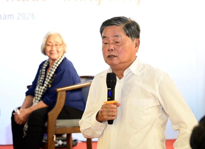  Anh hùng Lực lượng vũ trang nhân dân, Trung tướng Châu Văn Mẫn phát biểu trong chương trình tọa đàm. Ảnh: VĂN MINH 