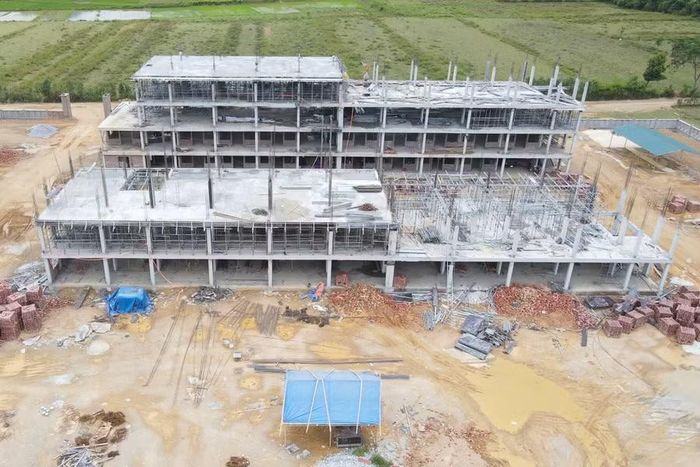 Các hạng mục công trình đang được thi công gấp rút, đưa vào sử dụng trước ngày 30/8.