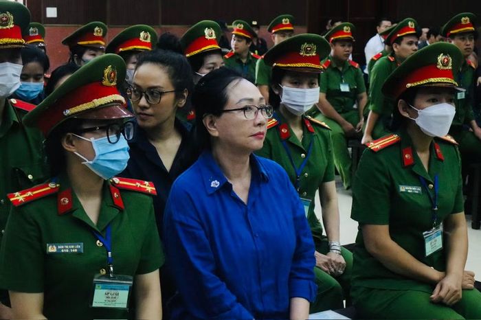 Bà Trương Mỹ Lan trong một lần hầu tòa. Ảnh: Tân Châu