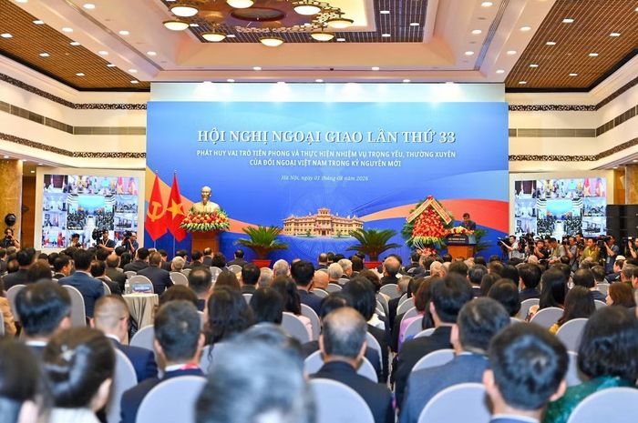 Quang cảnh Hội nghị Ngoại giao lần thứ 33. Ảnh: Như Ý.