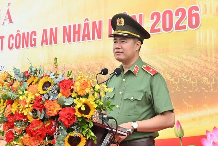 Thiếu tướng Nguyễn Ngọc Quyền phát biểu tại chương trình.