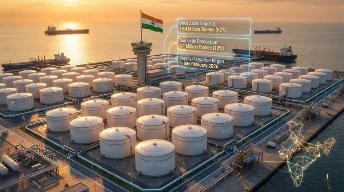 Ấn Độ đối mặt với tình trạng thiếu LPG nghiêm trọng nhất sau khi xung đột Iran và việc đóng cửa eo biển Hormuz làm gián đoạn nguồn cung. (Ảnh: RT)