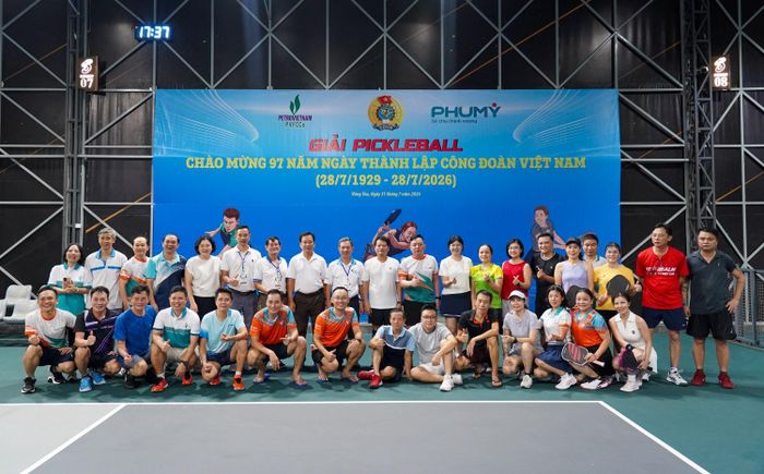 PVFCCo - Phú Mỹ tổ chức Giải pickleball chào mừng kỷ niệm 97 năm Ngày thành lập Công đoàn Việt Nam (28/7/1929 - 28/7/2026)