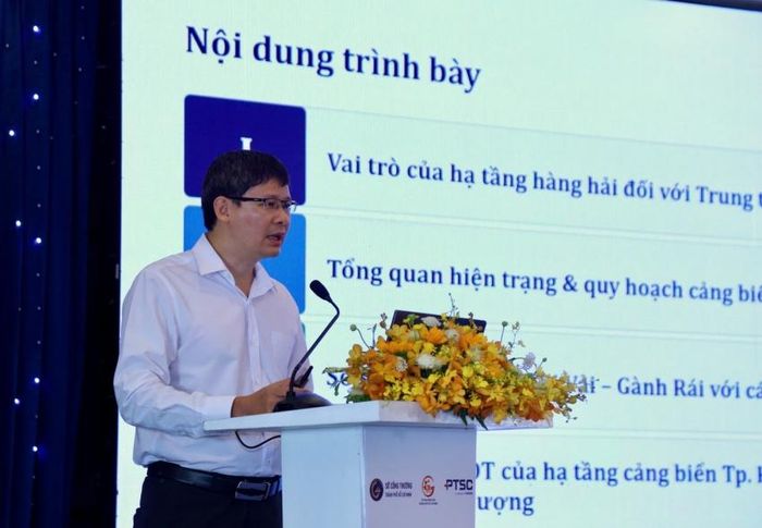 Ông Ngô Mạnh An, Phó Giám đốc Trung tâm Tư vấn Công trình Cảng - Đường thủy (PEC), Công ty cổ phần Tư vấn Thiết kế Cảng - Kỹ thuật biển (Portcoast) nhận định, hạ tầng hàng hải là điều kiện cần đối với Trung tâm công nghiệp - năng lượng ven biển.
