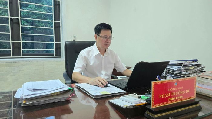 Thẩm phán TAND khu vực 1 Phạm Trường Du.